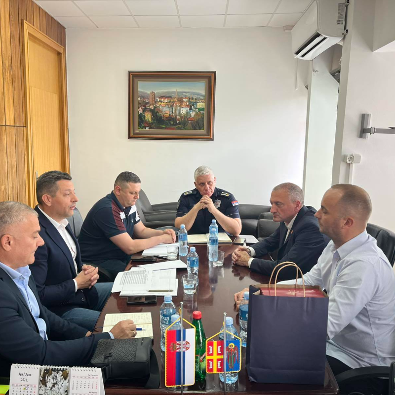 Unapređenje bezbednosti prioritet: Orlić razgovarao sa rukovodstvom Policijske uprave Kragujevac